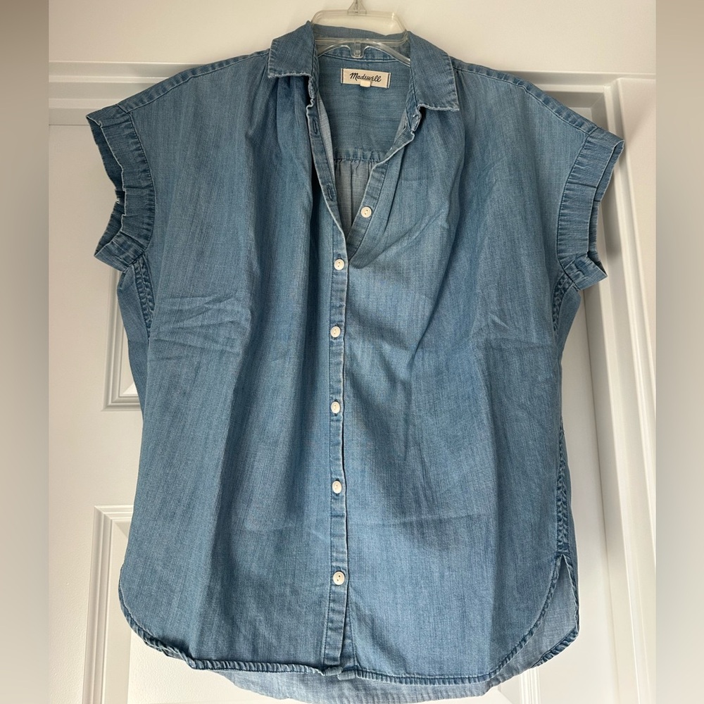 Madewell Central Shirt Chambray Blue
